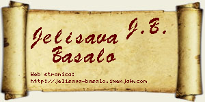Jelisava Basalo vizit kartica